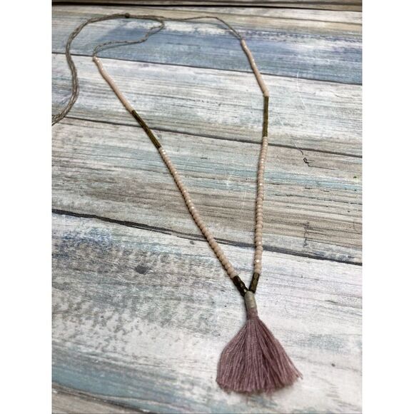 Dainty Crystals Beads Tassel Adjustable Necklace Cord Unbranded‎ - Picture 1 of 8